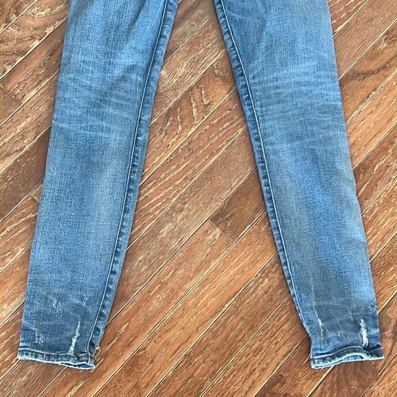 Madewell 9” High-Rise Skinny Jeans Distressed Destroyed women’s size 26 - Picture 12 of 12
